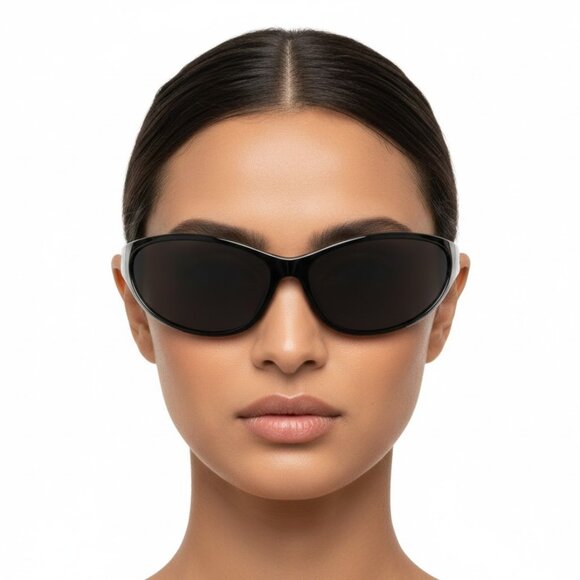 New Authentic BALENCIAGA Black Cat Eye BB0349S 001  display picture 1